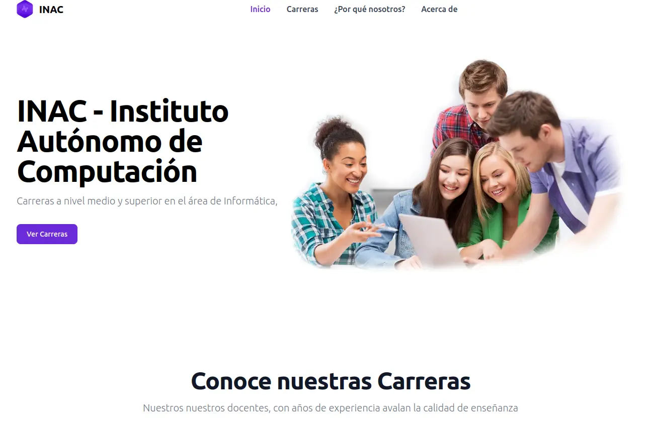 Captura / Screenshot INAC